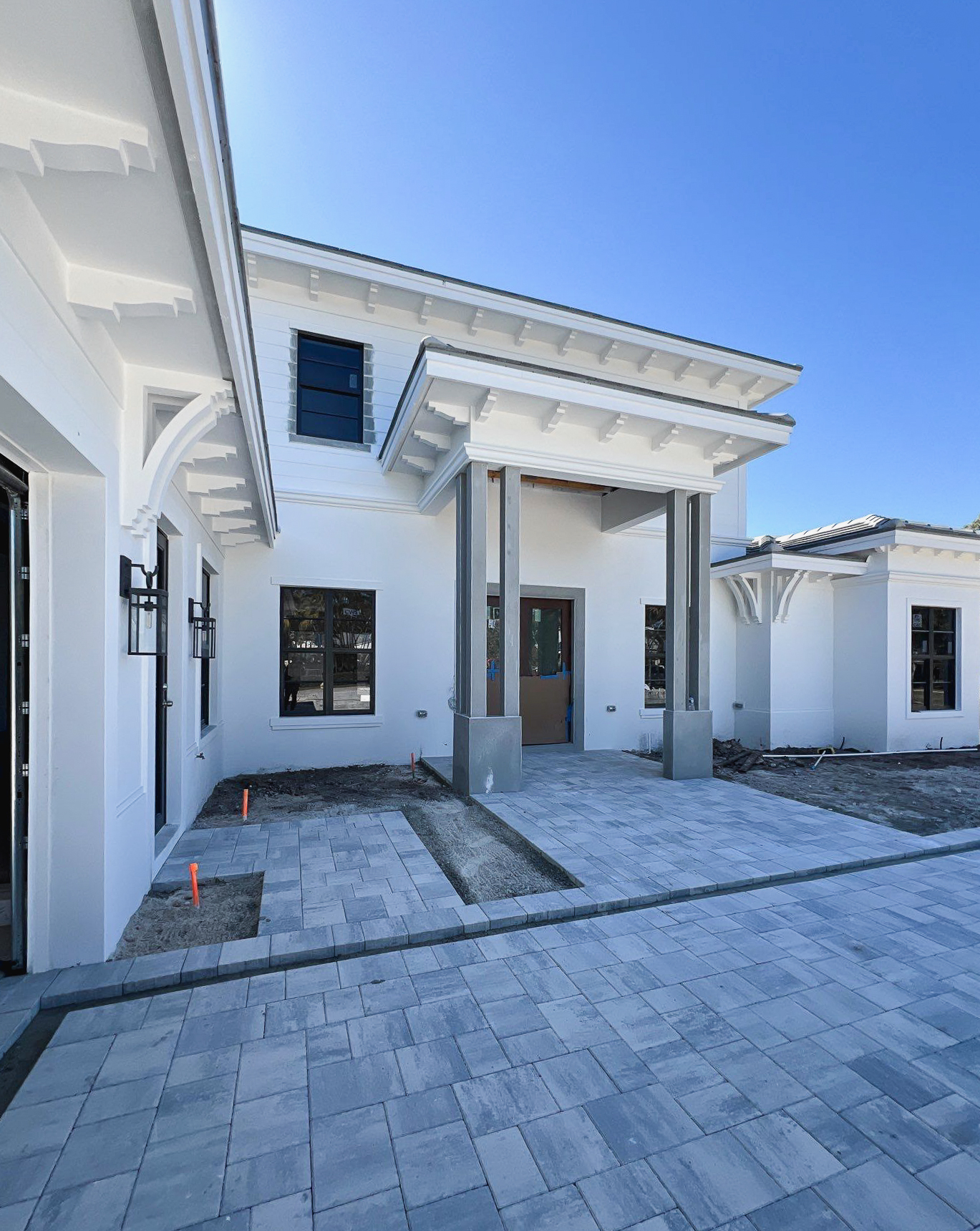 stucco and paint after